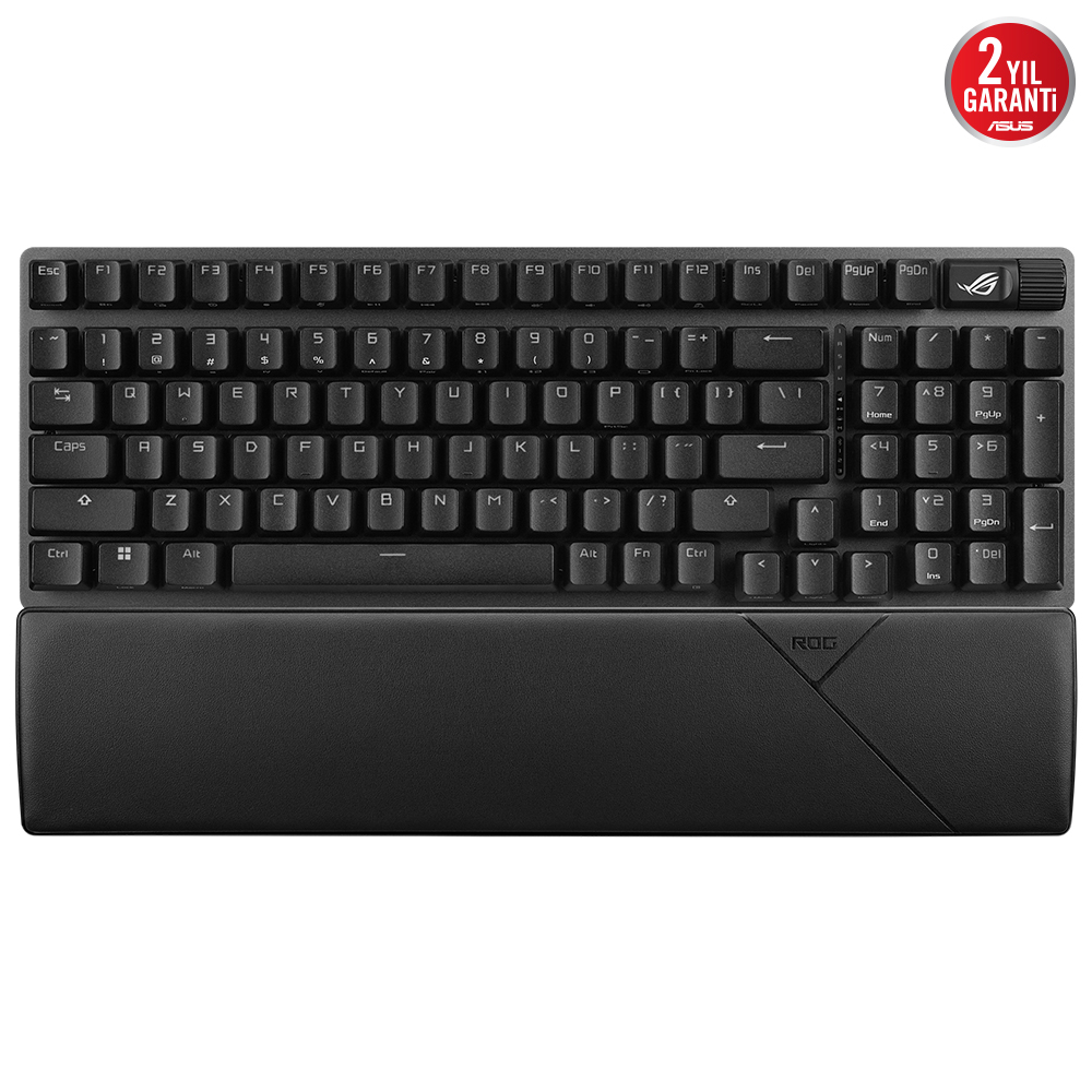 ASUS ROG Strix Scope II 96 Wireless RX PBT UK Red Switch RGB Siyah Gaming (Oyuncu) Klavye