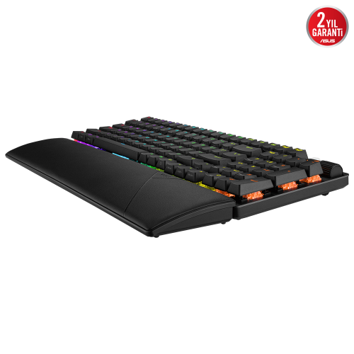 ASUS ROG Strix Scope II 96 Wireless RX PBT UK Red Switch RGB Siyah Gaming (Oyuncu) Klavye