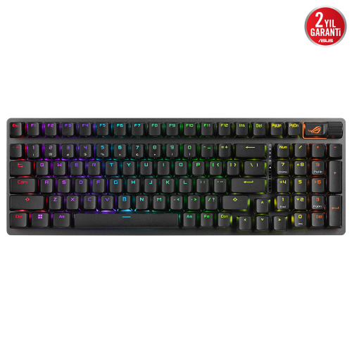 ASUS ROG Strix Scope II 96 Wireless RX PBT UK Red Switch RGB Siyah Gaming (Oyuncu) Klavye