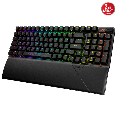 ASUS ROG Strix Scope II 96 Wireless RX PBT UK Red Switch RGB Siyah Gaming (Oyuncu) Klavye