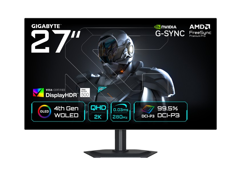 GIGABYTE MO27Q28G 27″ 280Hz 0.03ms HDMI DP G-Sync QHD HDR500 WOLED Gaming Monitör
