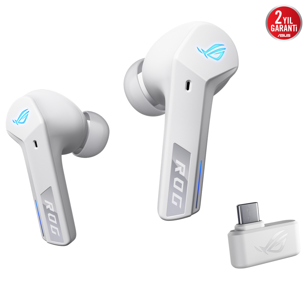 ASUS ROG Cetra True Wireless Speednova White Edition Gaming (Oyuncu) Kulaklığı