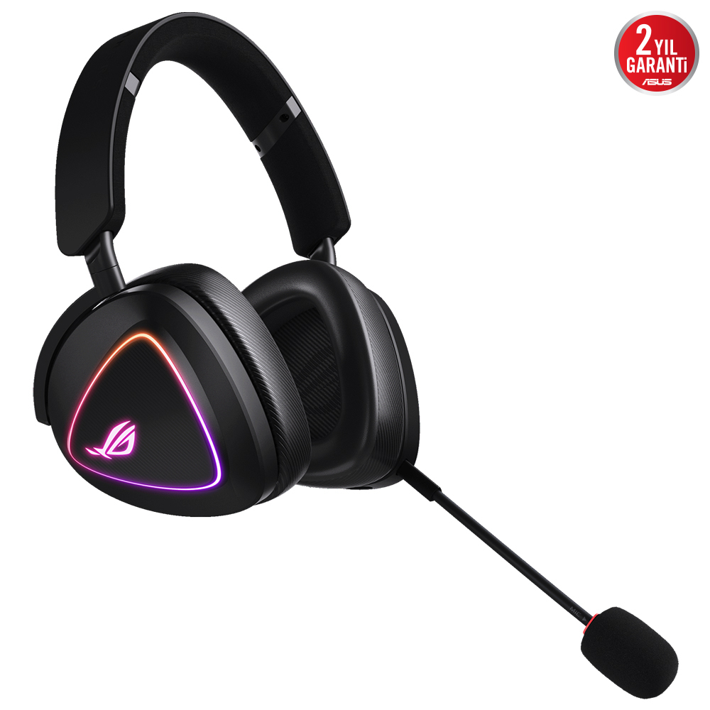 ASUS ROG Delta II Wireless 2.4GHz/Bluetooth Kablosuz Siyah Gaming (Oyuncu) Kulaklık