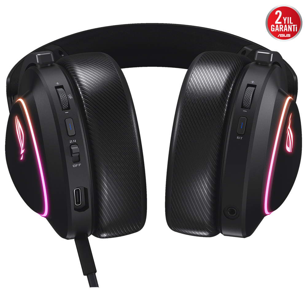 ASUS ROG Delta II Wireless 2.4GHz/Bluetooth Kablosuz Siyah Gaming (Oyuncu) Kulaklık