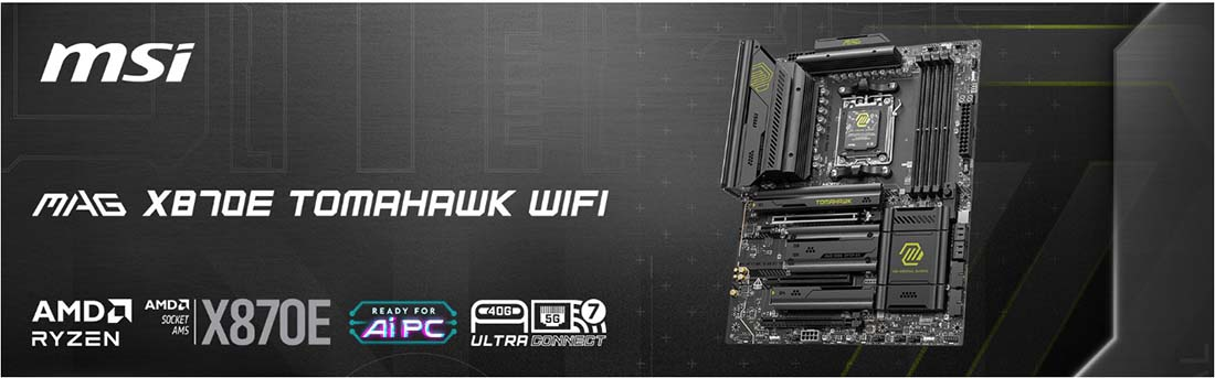 MSI MAG X870E TOMAHAWK WIFI AM5 DDR5 8400MHZ(OC) USB4 4x M.2 HDMI 2X DP 5G ATX Gaming (Oyuncu) Anakart