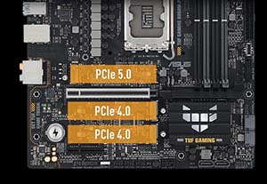 ASUS TUF B860M-PLUS Intel B860 Soket 1851 DDR5 8800+(OC)MHz mATX Gaming Anakart