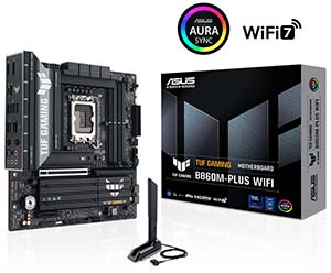 ASUS TUF GAMING B860M-PLUS WIFI Intel B860 Soket 1851 8800+(OC)MHz mATX Gaming (Oyuncu) Anakart