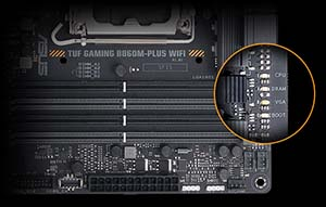 ASUS TUF GAMING B860M-PLUS WIFI Intel B860 Soket 1851 8800+(OC)MHz mATX Gaming (Oyuncu) Anakart