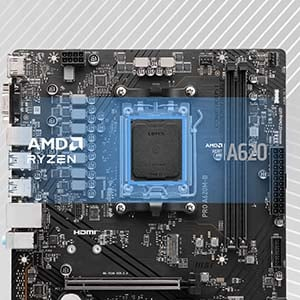 MSI Pro A620M-B AMD A620 AM5 Soket DDR5 6800(OC)MHz mATX Anakart