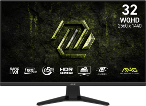 MSI MAG 325QF E18V 31.5″ 180Hz 0.5ms 2560x1440 (WQHD) 16:9 Flat Rapid VA Adaptive-Sync Gaming Monitor