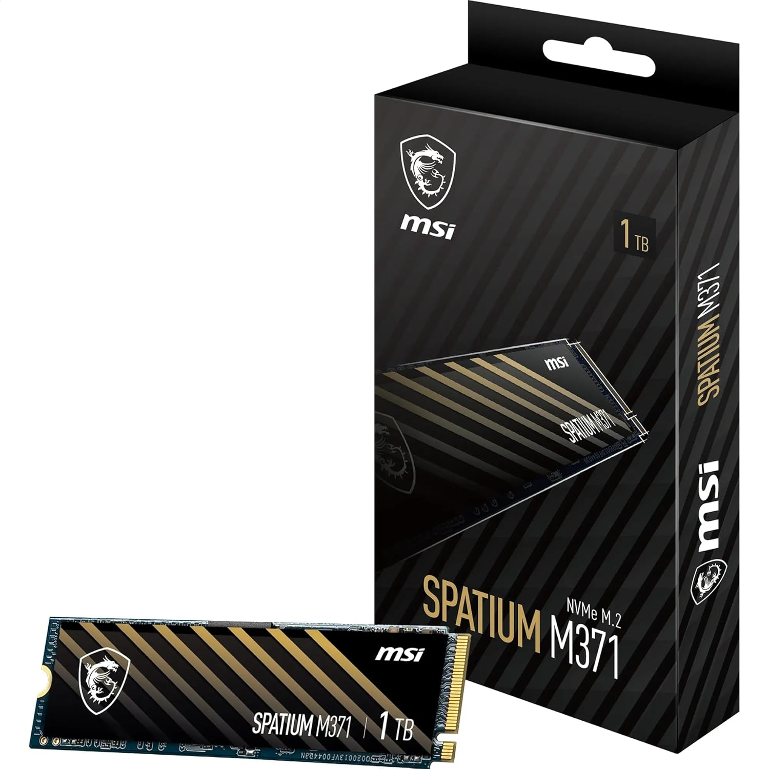 MSI Spatium M371 1TB 2350/1700MB/s PCIe Gen3x4 NVMe M.2 SSD Disk