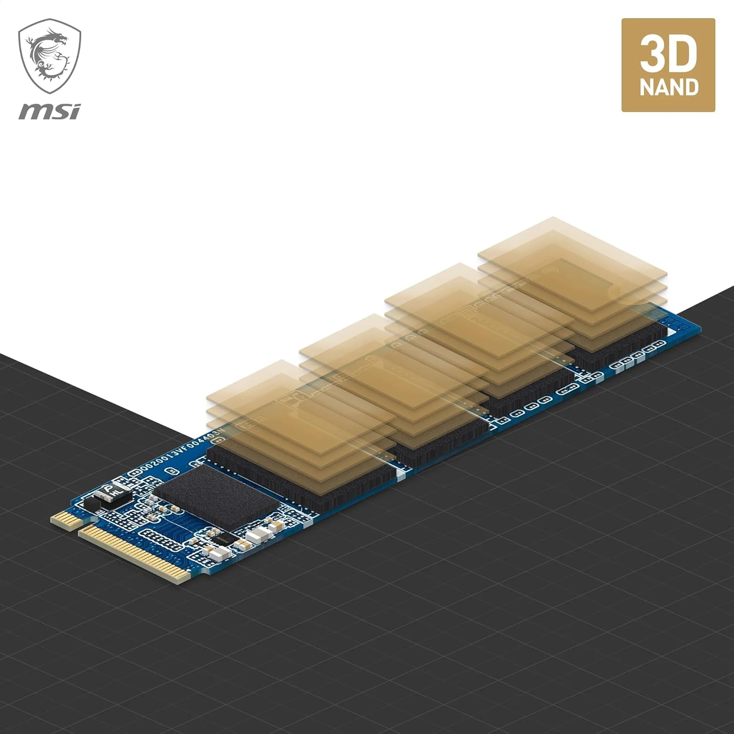MSI Spatium M371 1TB 2350/1700MB/s PCIe Gen3x4 NVMe M.2 SSD Disk