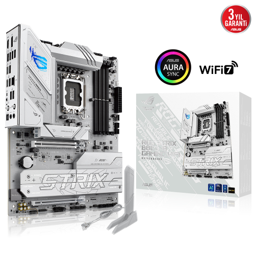 ASUS ROG STRIX B860-A GAMING WIFI Intel B860 Soket 1851 DDR5 8600+(OC)MHz ATX Gaming (Oyuncu) Anakart