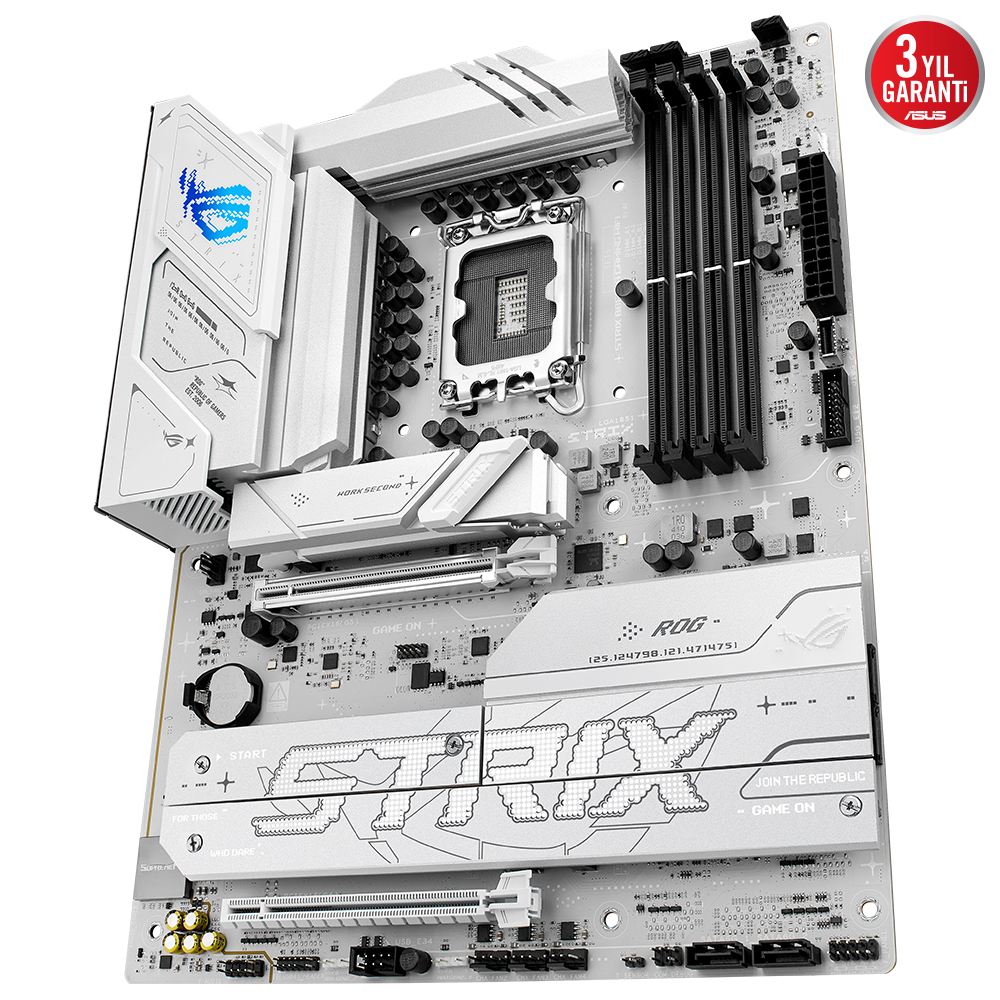 ASUS ROG STRIX B860-A GAMING WIFI Intel B860 Soket 1851 DDR5 8600+(OC)MHz ATX Gaming (Oyuncu) Anakart