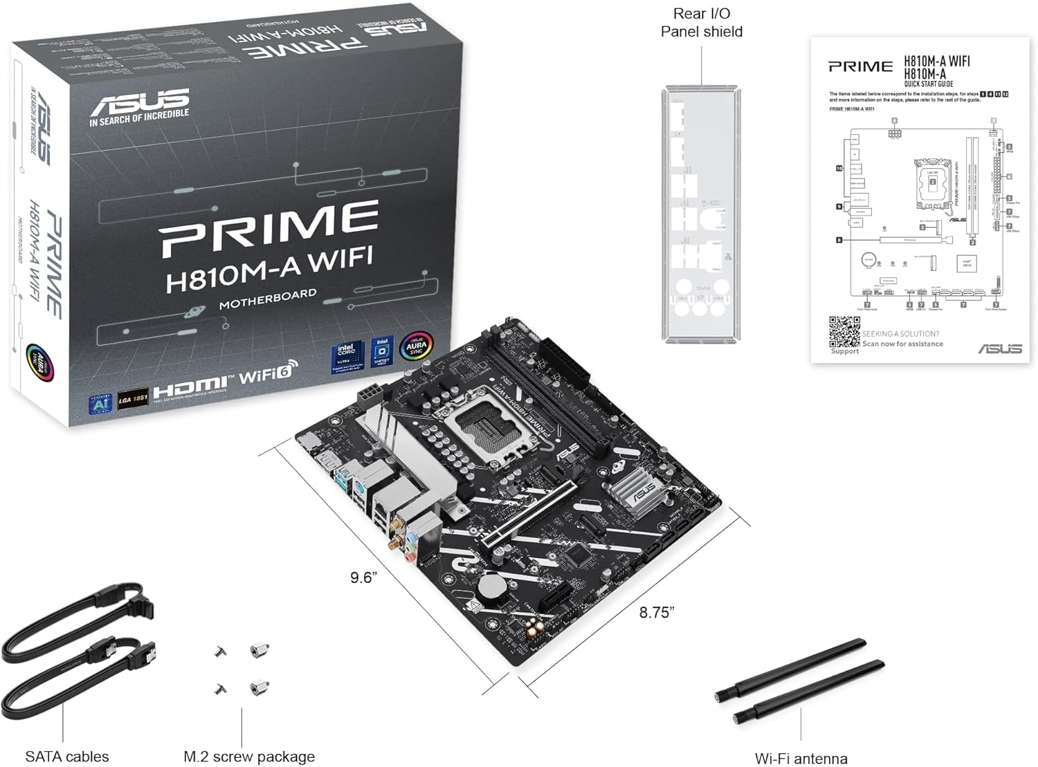 ASUS Prime H810M-A WIFI Gaming Anakart