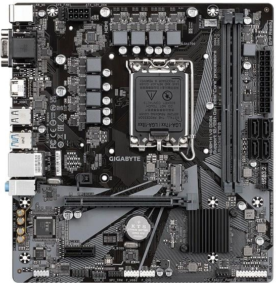 Gigabyte B760M-H-DDR4 Intel B760 Soket 1700 DDR4 3200MHz mATX Gaming (Oyuncu) Anakart