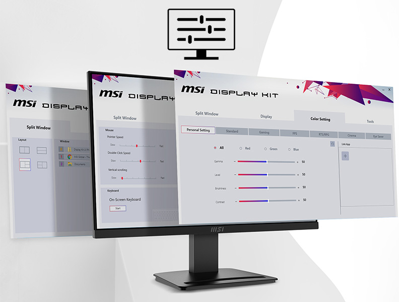 MSI Pro MP252 24.5″ 1ms 100Hz HDMI DP Anti-glare AdaptiveSync FHD IPS Monitör