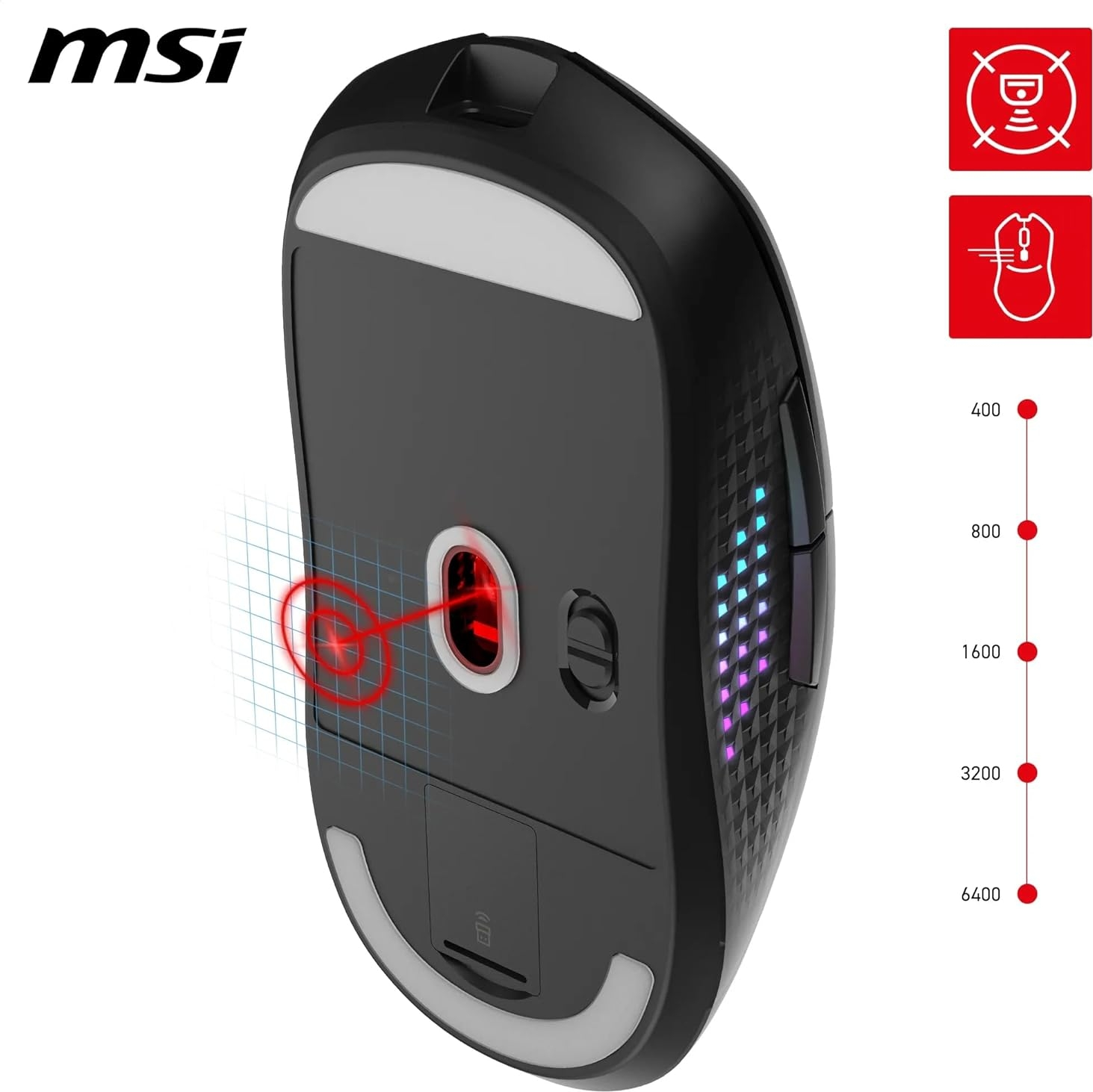 MSI VERSA 300 ELITE WIRELESS Gaming (Oyuncu) Mouse