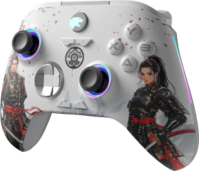 GamePower Force RGB Kablosuz Beyaz Gamepad (2.4G, Bluetooth,Kablolu)
