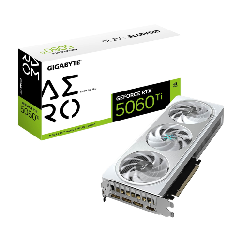 Gigabyte GeForce RTX 5060TI AERO OC GV-N506TAERO OC-16GD GDDR7 16GB 128Bit Gaming (Oyuncu) Ekran Kartı