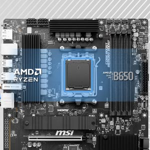 MSI PRO B650-S WIFI AMD B650 Soket AM5 DDR5 7200MHZ(OC) ATX Gaming (Oyuncu) Anakart