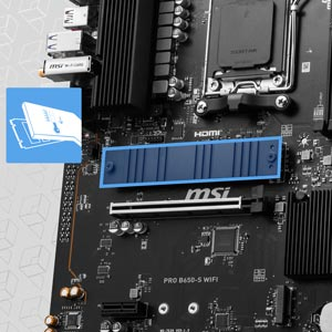 MSI PRO B650-S WIFI AMD B650 Soket AM5 DDR5 7200MHZ(OC) ATX Gaming (Oyuncu) Anakart