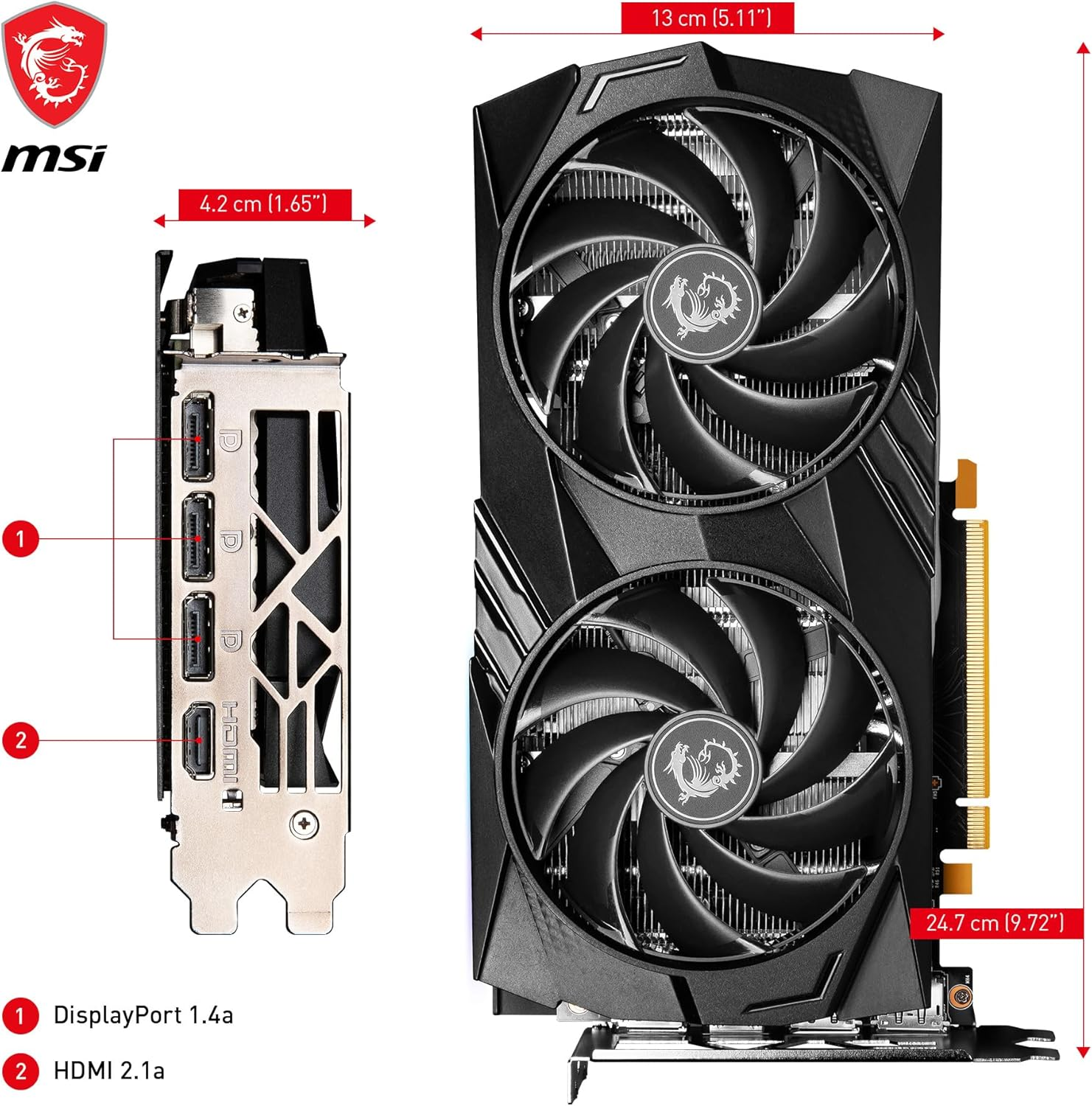 MSI GeForce 4060 GAMING X 8G Ekran Kartı