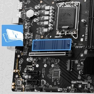 MSI PRO B760M-P Intel B760 Soket 1700 DDR5 6800(OC)MHz mATX Gaming Anakart