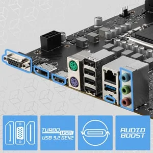 MSI PRO B760M-P Intel B760 Soket 1700 DDR5 6800(OC)MHz mATX Gaming Anakart