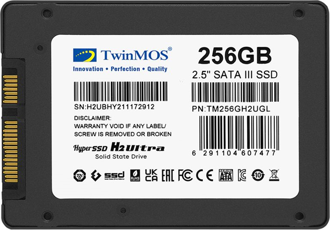 TwinMOS 256GB 580/550Mb/s 2.5″ SATA3 TLC 3DNAND SSD Disk