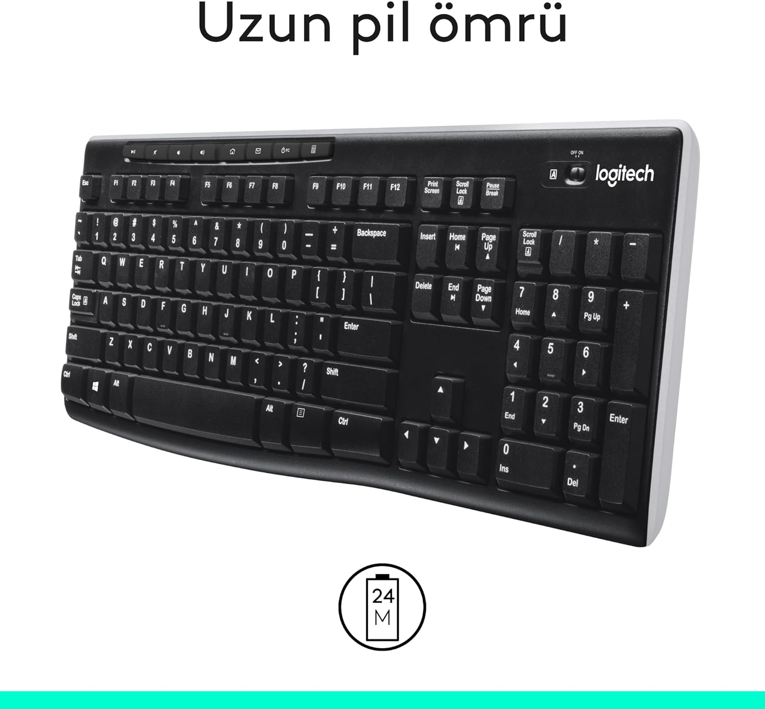 Logitech K270 CK211LGT022 Klavye