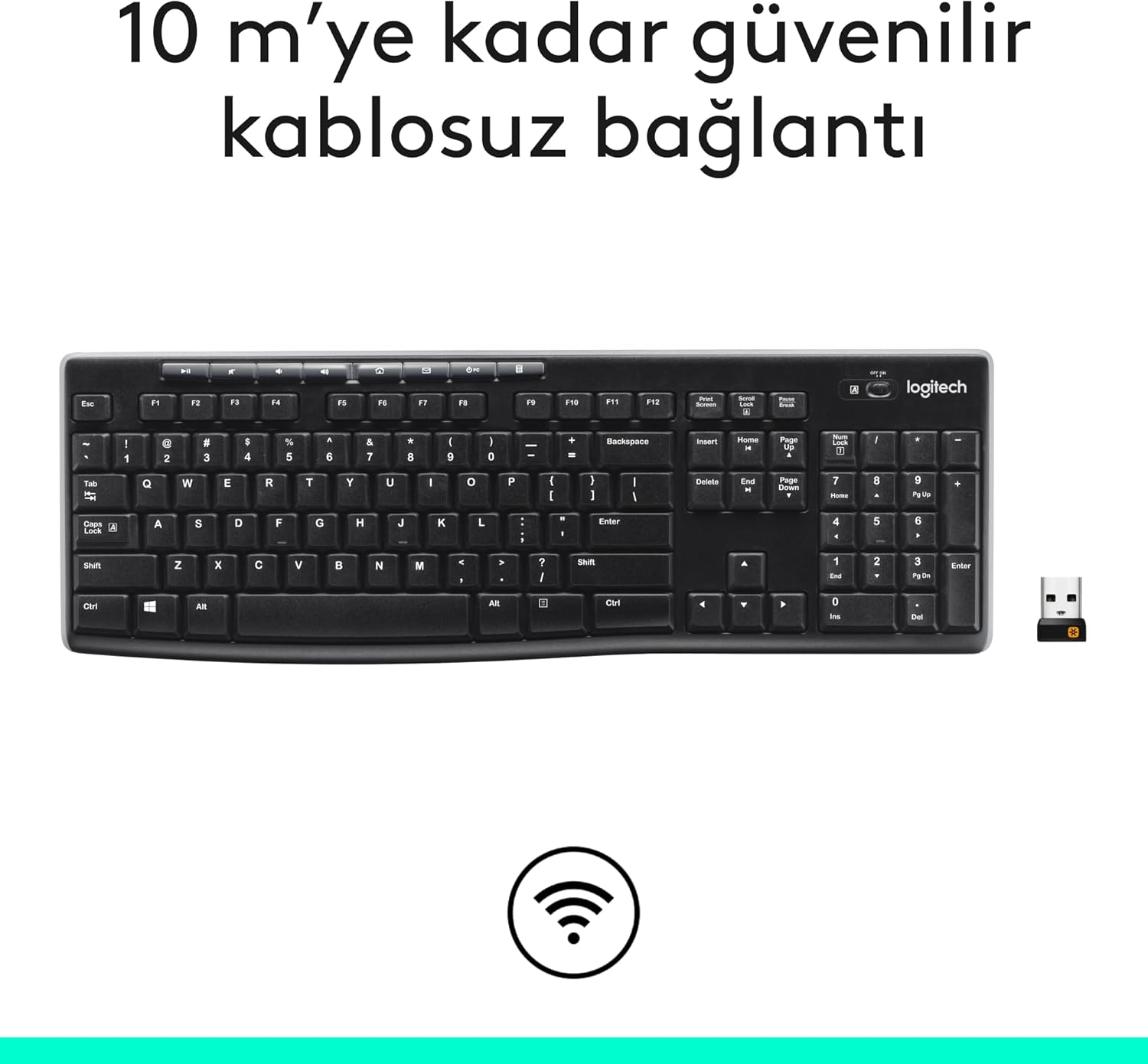 Logitech K270 CK211LGT022 Klavye