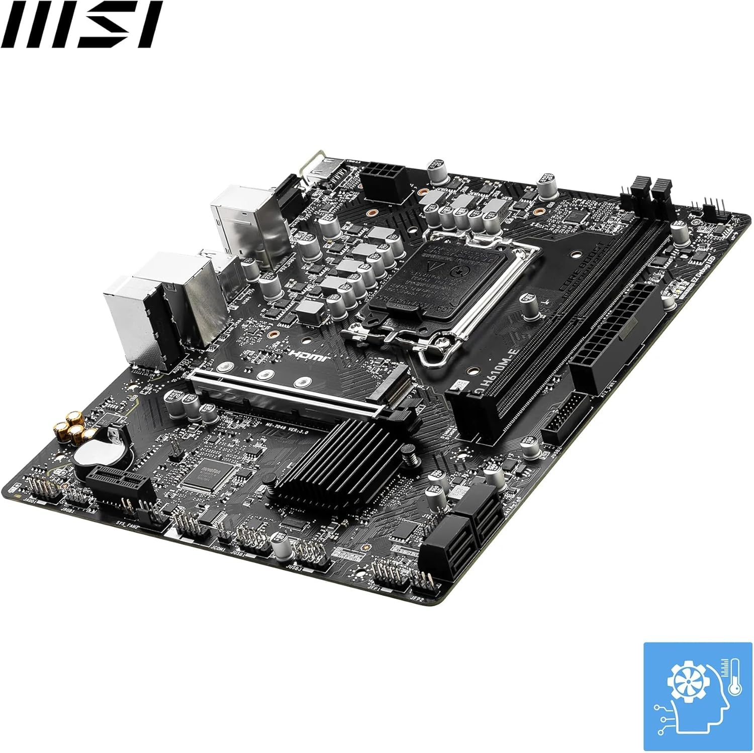 MSI PRO H610M-E Intel LGA1700 DDR5 5600MHz mATX Gaming Anakart