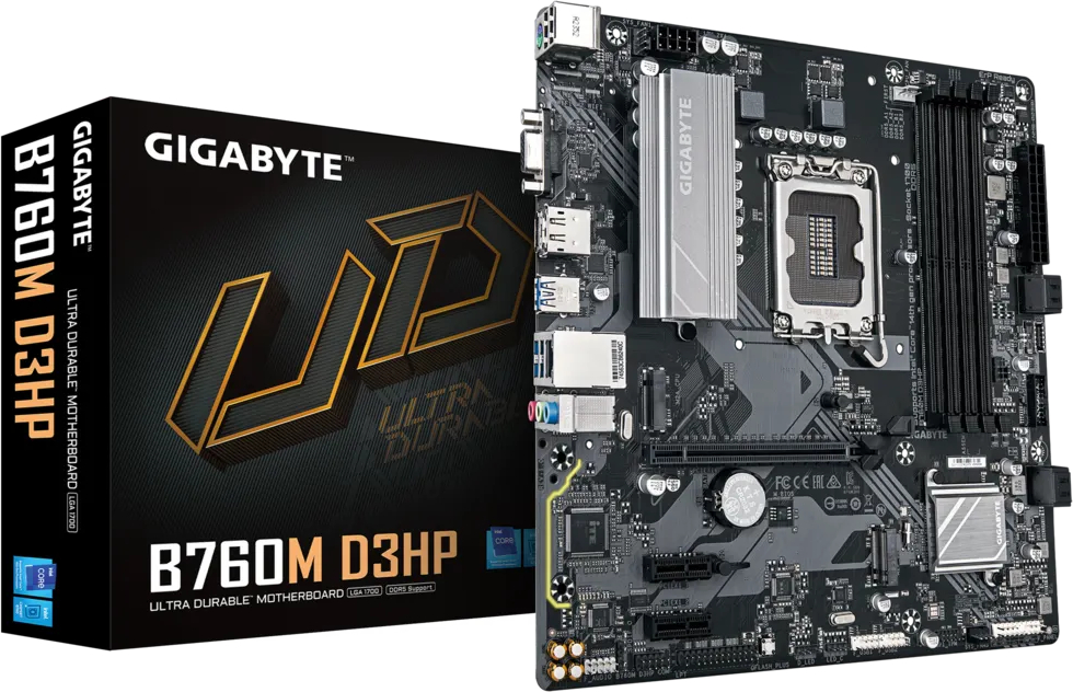 Gigabyte B760M D3HP DDR4 Intel B760 Soket 1700 DDR4 5333MHz mATX Gaming Anakart