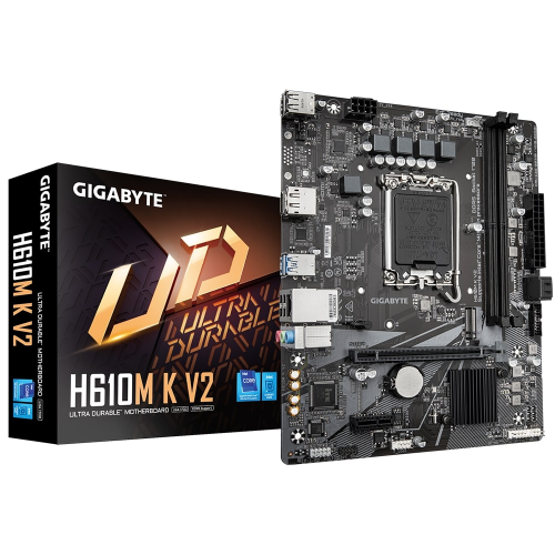 Gigabyte H610M K V2 Intel H610 Soket 1700 DDR5 4800MHz mATX Gaming (Oyuncu) Anakart