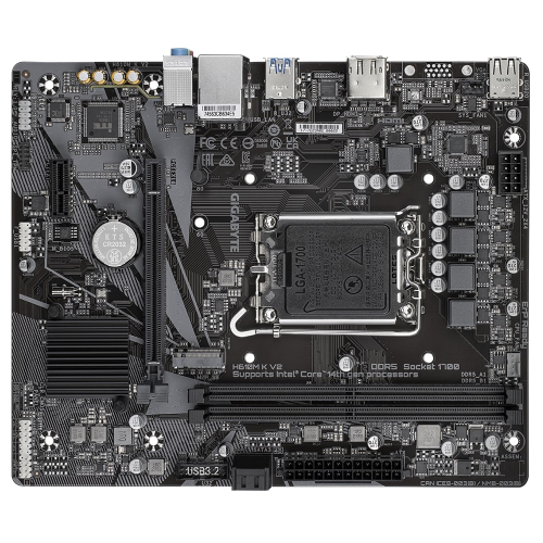 Gigabyte H610M K V2 Intel H610 Soket 1700 DDR5 4800MHz mATX Gaming (Oyuncu) Anakart