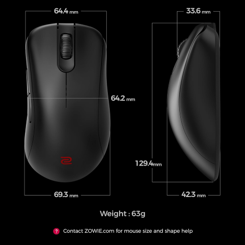 Zowie EC1-DW Büyük Boy 4K Asimetrik Sağ Kablosuz  E-spor Oyuncu Mouse