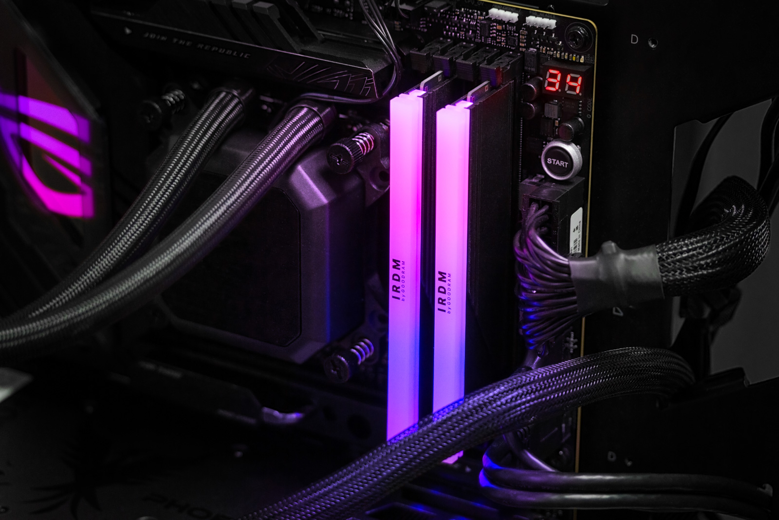 Goodram IRDM IRG-68D5L34-64GDC 64GB (2x32GB) DDR5 6800MHz CL34 Siyah RGB Gaming (Oyuncu) Ram