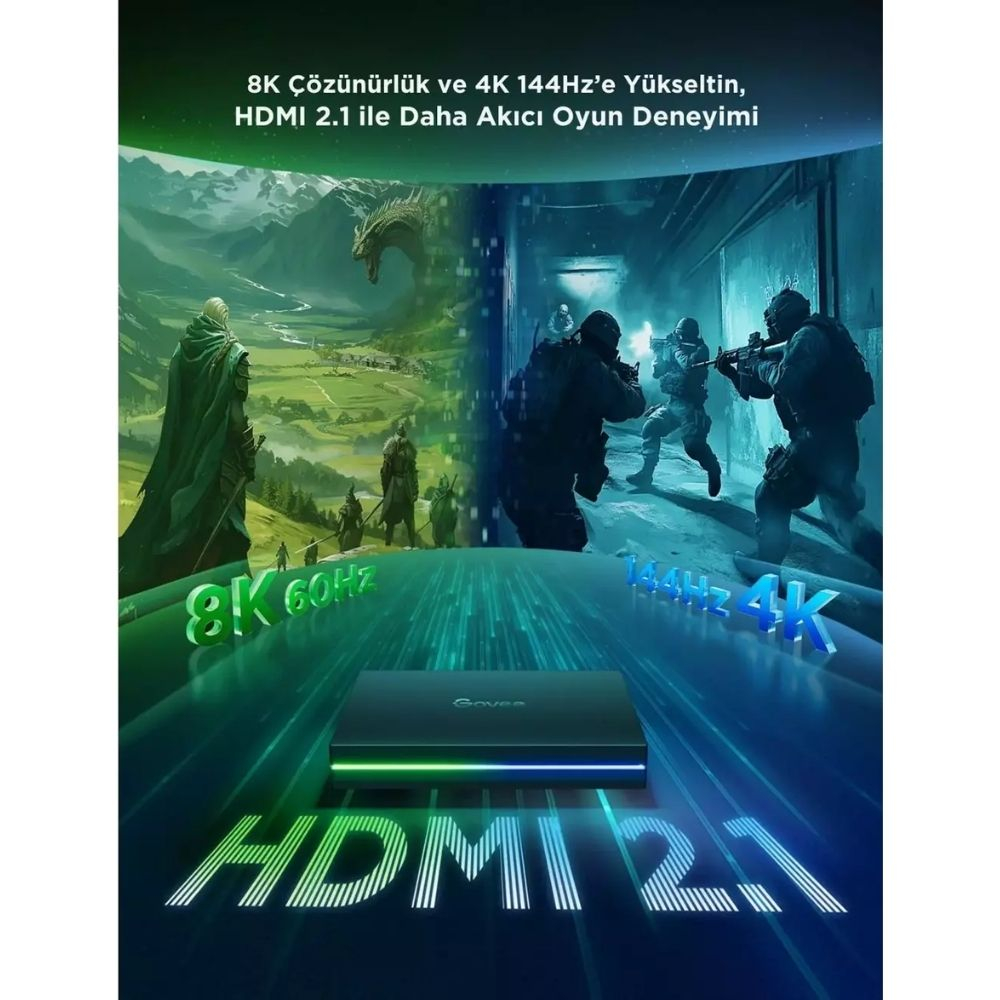 Govee AI Sync Box 2 75-85 Inc TV Arkası Şerit Led - H6604313