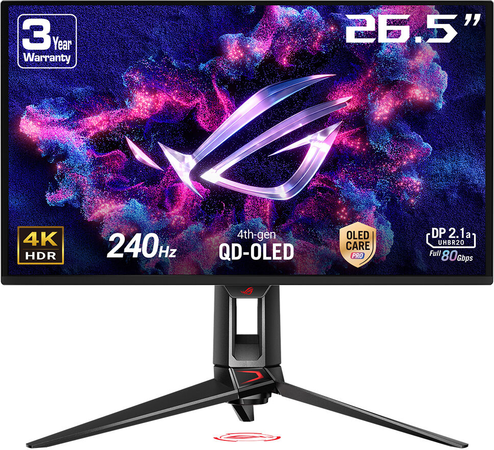 ASUS ROG Swift PG27UCDM 27″ 240Hz 0.03ms 4K UHD Adaptive Sync QD-OLED Pivot  Gaming (Oyuncu) Monitör