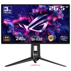 ASUS ROG Swift PG27UCDM 27″ 240Hz 0.03ms 4K UHD Adaptive Sync QD-OLED Pivot  Gaming (Oyuncu) Monitör