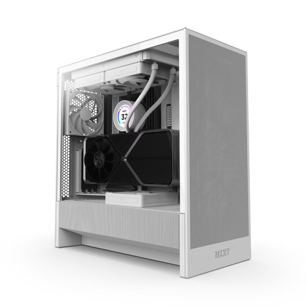 NZXT H Series H5 Flow CC-H52FW-01 Beyaz ATX Mid Tower Gaming (Oyuncu) Kasa