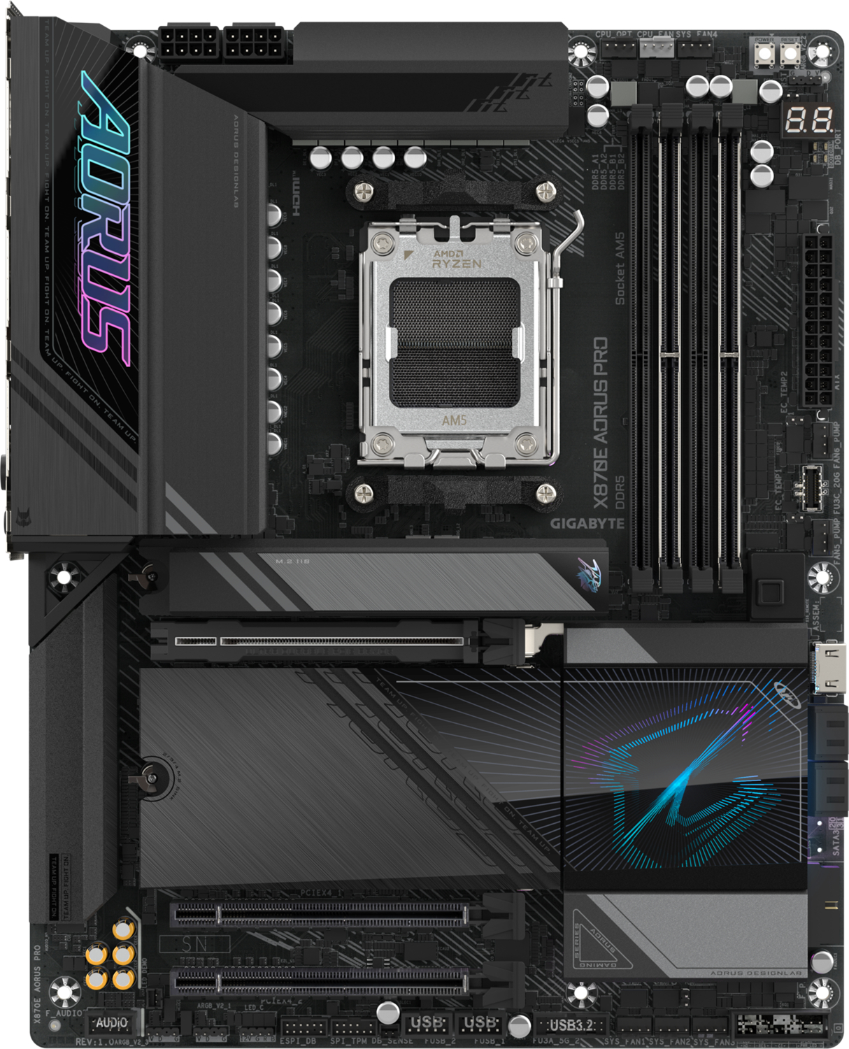 Gigabyte X870E Aorus Pro Soket AM5 Gaming (Oyuncu) Anakart