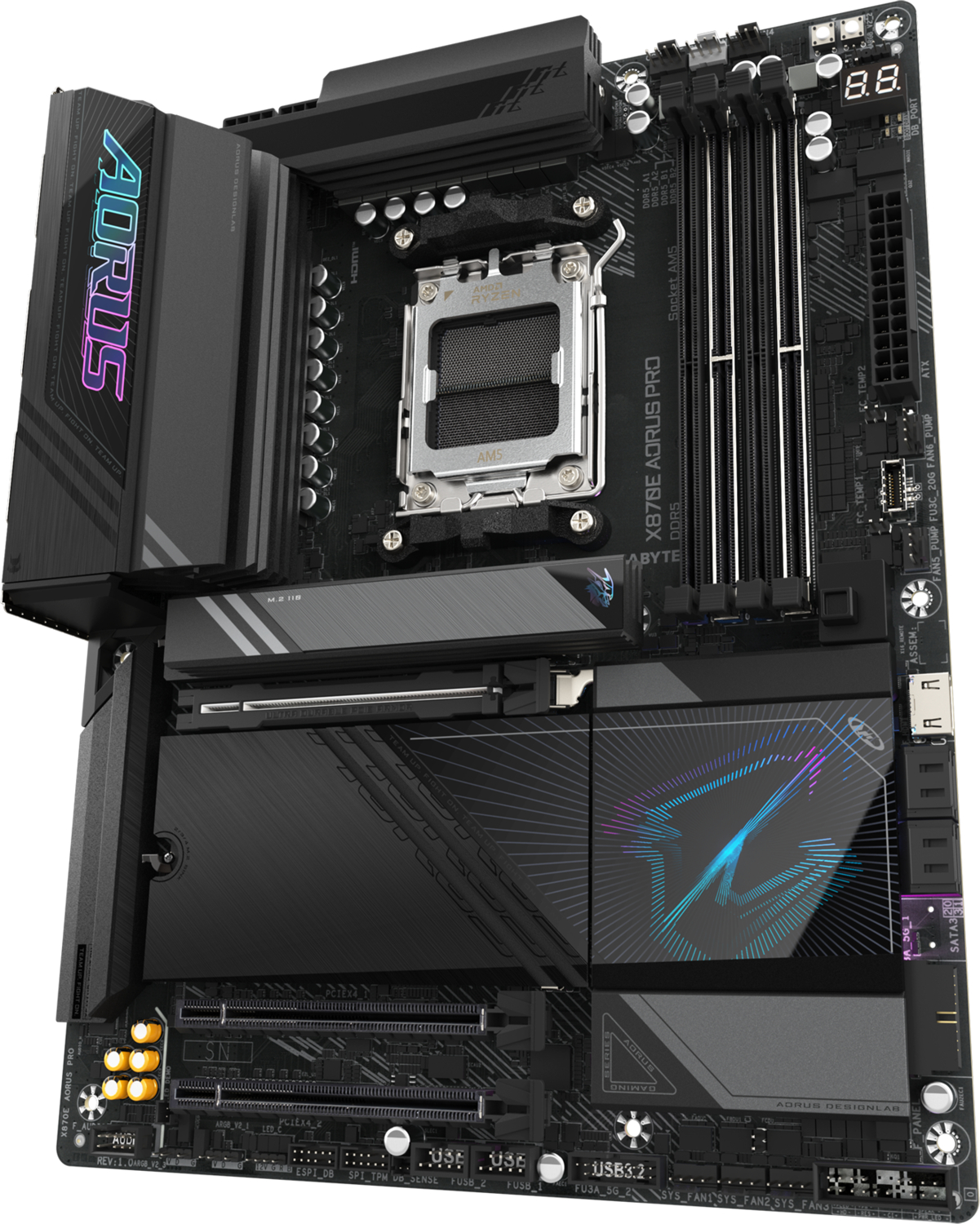 Gigabyte X870E Aorus Pro Soket AM5 Gaming (Oyuncu) Anakart