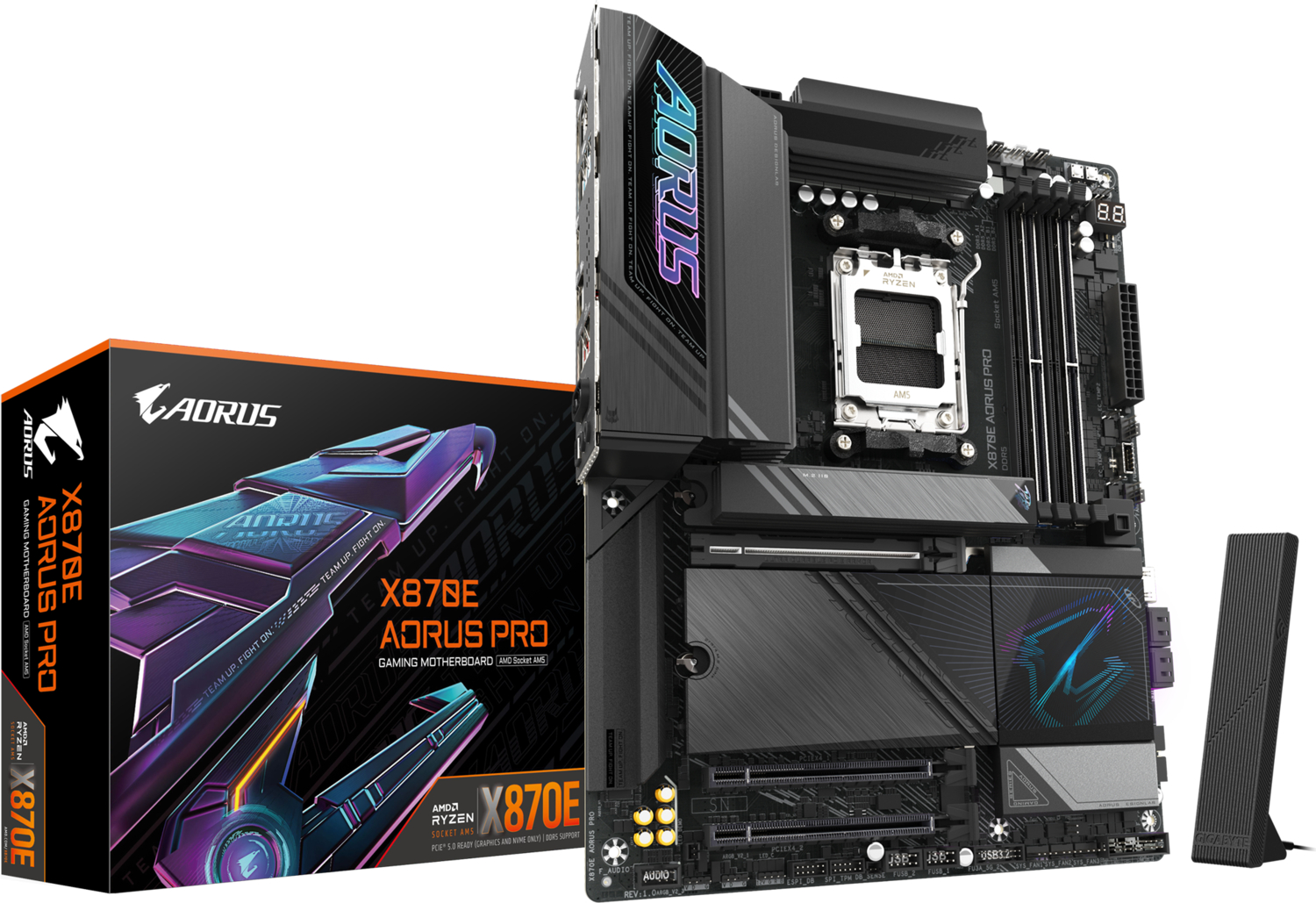 Gigabyte X870E Aorus Pro Soket AM5 Gaming (Oyuncu) Anakart
