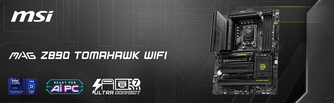 MSI MAG Z890 Tomahawk WIFI DDR5 Soket 1851 9200MHz ATX Gaming Anakart