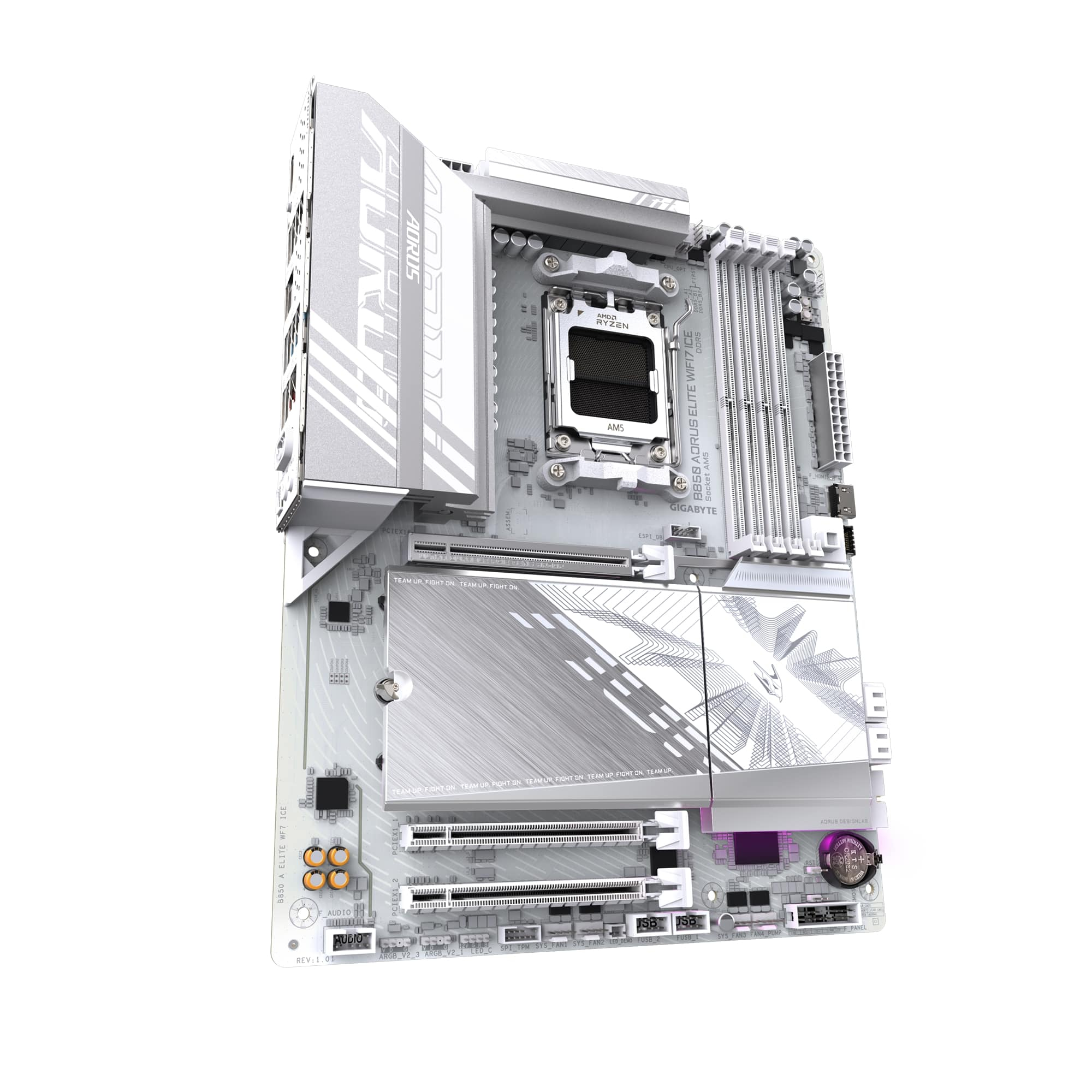 Gigabyte B850 Aorus Elite ICE Wifi-7 Soket AM5 8200MHz(OC) ATX Gaming (Oyuncu) Anakart