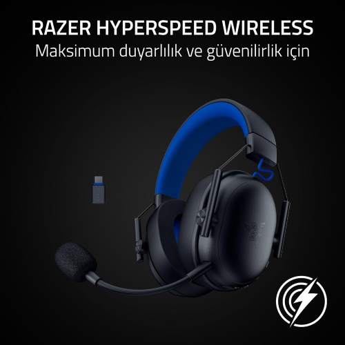 Razer BlackShark V3 X HyperSpeed for PlayStation RZ04-05420400-R3G1 7.1 Kablosuz Kulak Üstü Oyuncu Kulaklığı