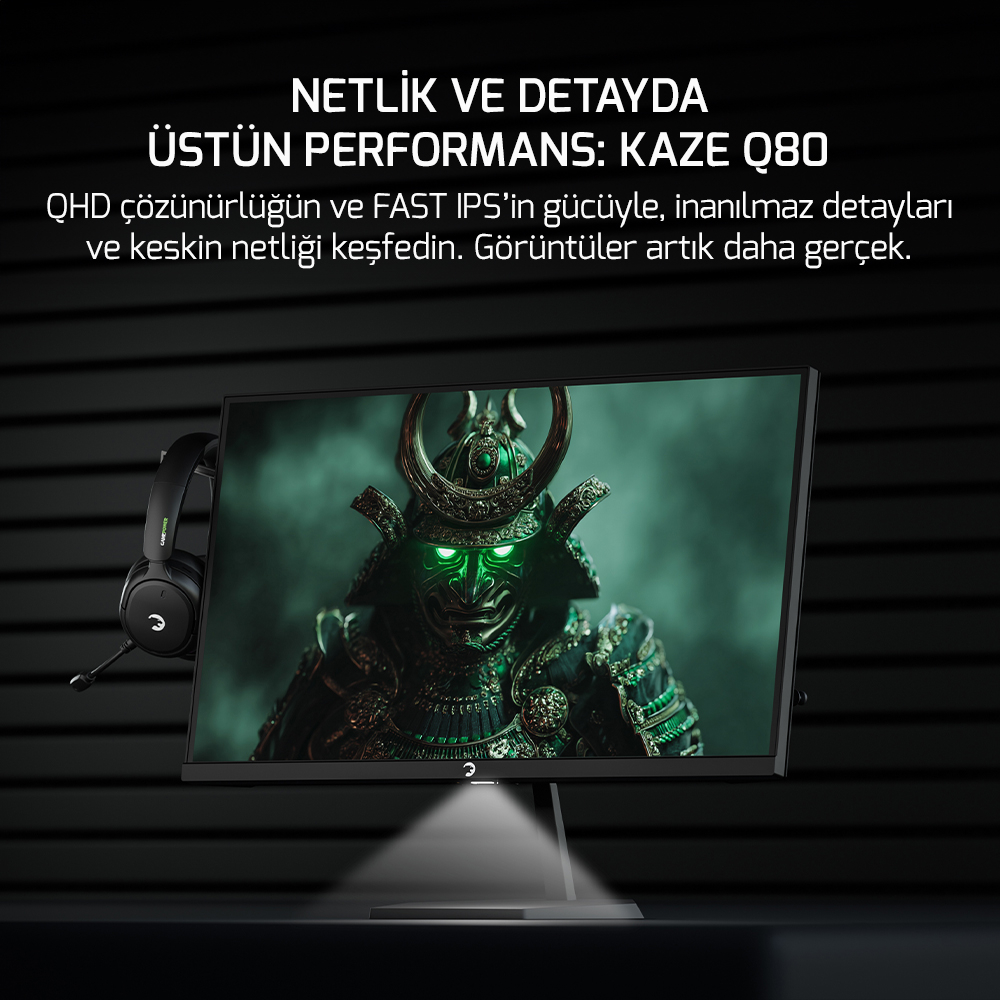 KULLANILMAYACAK GamePower Kaze Q80 27″ Flat Fast IPS 180Hz 0.5Ms QHD 2K Gaming Monitör (Sıfır Ölü Piksel Garantili)
