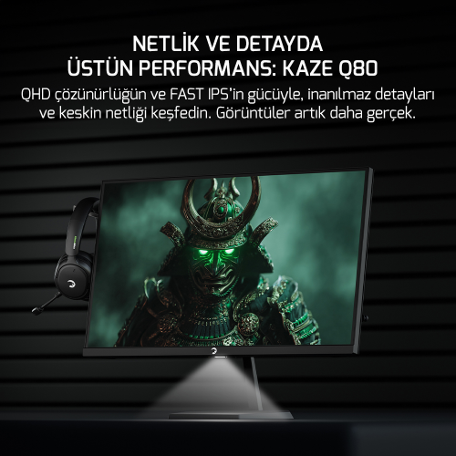 KULLANILMAYACAK GamePower Kaze Q80 27″ Flat Fast IPS 180Hz 0.5Ms QHD 2K Gaming Monitör (Sıfır Ölü Piksel Garantili)
